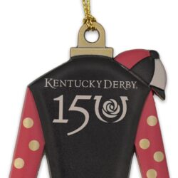 Kentucky Derby 150 Jockey Silks Pewter Ornament