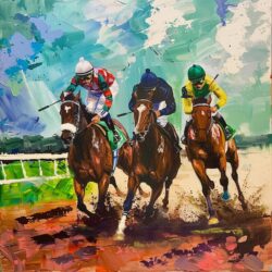 Kentucky Derby Triple Acrylic Digital