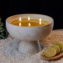 Blueme Focus Eucalyptus & Lime Giant Ceramic Candle