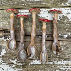 Ceramic Mushroom Spoon