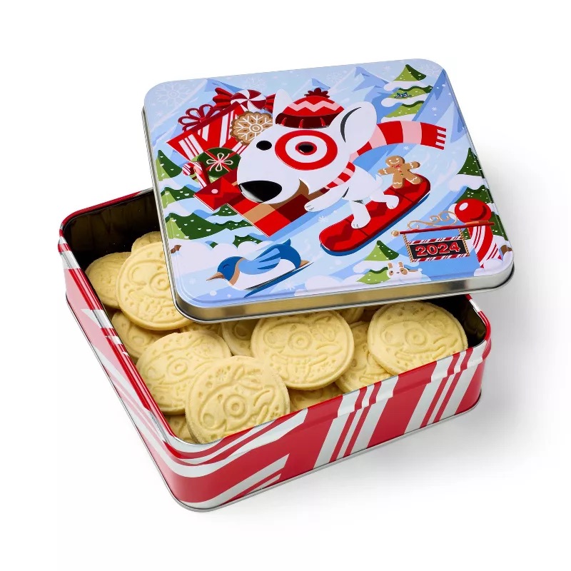 Christmas Bullseye's Sugar Cookies 2024 Collectible Tin