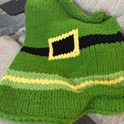 Chunky Handknit Elf Blanket
