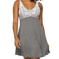 Felina Silky Soft Chemise with Lace