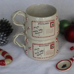 Handmade Stoneware Christmas Mug