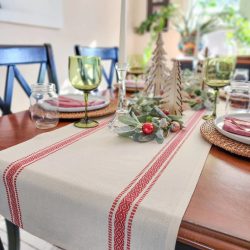 Ivory Christmas Table Runner