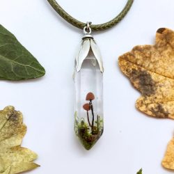 Mushroom Crystal Necklace