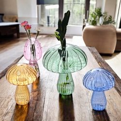 Mushroom Glass Vase