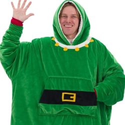 THE COMFY Original Elf Costume Wearable Blanket