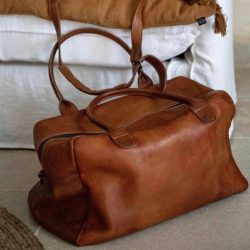 Vintage Leather Weekend Bag