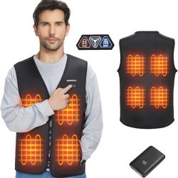 Kemimoto Heated Vest with Battery Pack