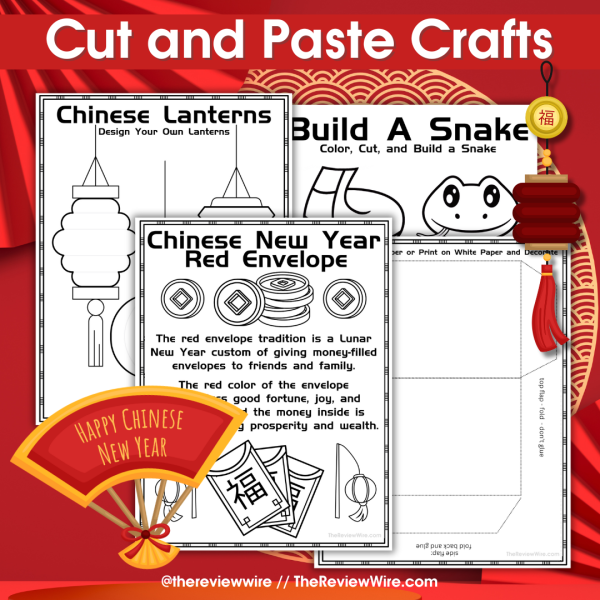 2025 Year of the Snake Cut and Paste Crafts