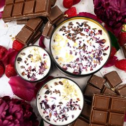 COCOA LUXE Chocolate Raspberry Candle