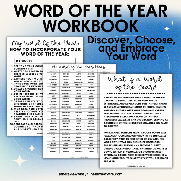 word of the year workbook page 3