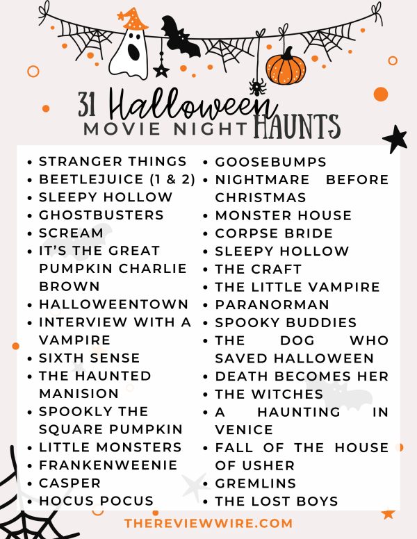 31 Halloween Haunts Movie Night List