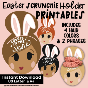 Printable Easter Scrunchie Holders