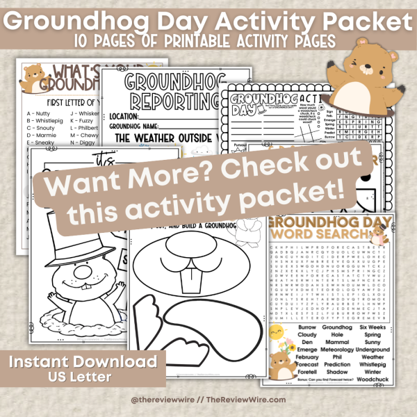 Groundhog Day Activity Packet Preview