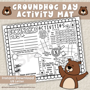 Groundhog Day activity mat