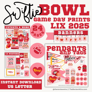 Swiftie Bowl Game day LIX Printables