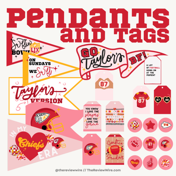 Swiftie Bowl Pendants Tags