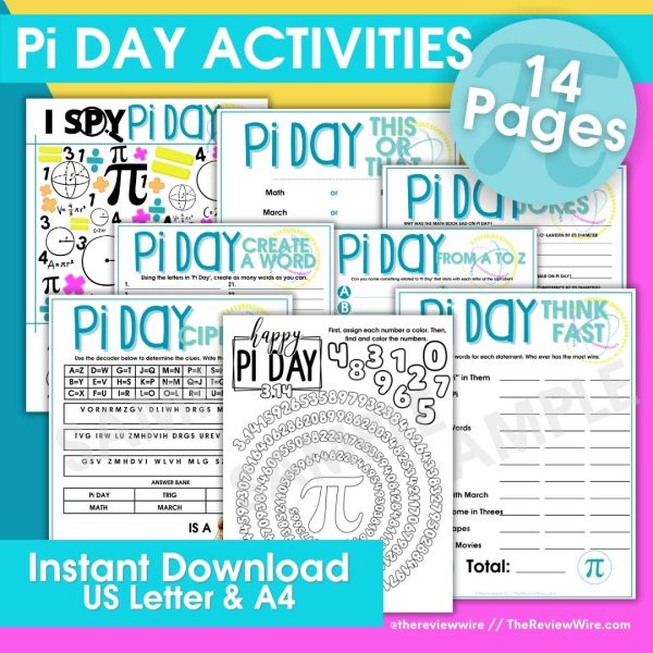 The Review Wire Pi Day Activities Cover