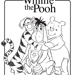 Winnie the Pooh movie coloring page