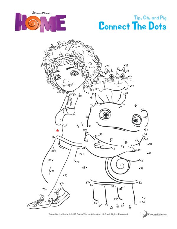 DreamWorks home printable activities