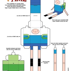 Adventure, Time, Finn and Jake cut outs