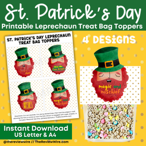 St. Patrick's Day Treat Bag Toppers