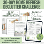 30 Day Declutter Challenge: Simplify Your Home 30-Day home refresh declutter challenge