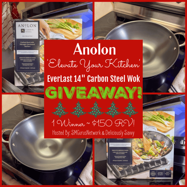 Anolon Carbon Steel Wok Giveaway. Ends 1.19.26