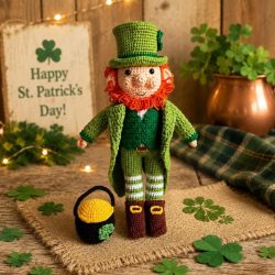 Leprechaun Crochet Doll