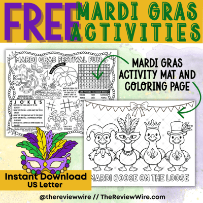 Mardi Gras Activity Pages