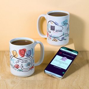 Breast Cancer Community of Care QR Mug