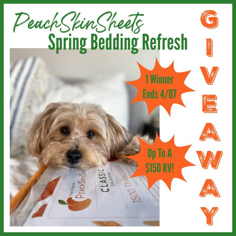 Peachskin Sheets Giveaway. Ends 4.7.25